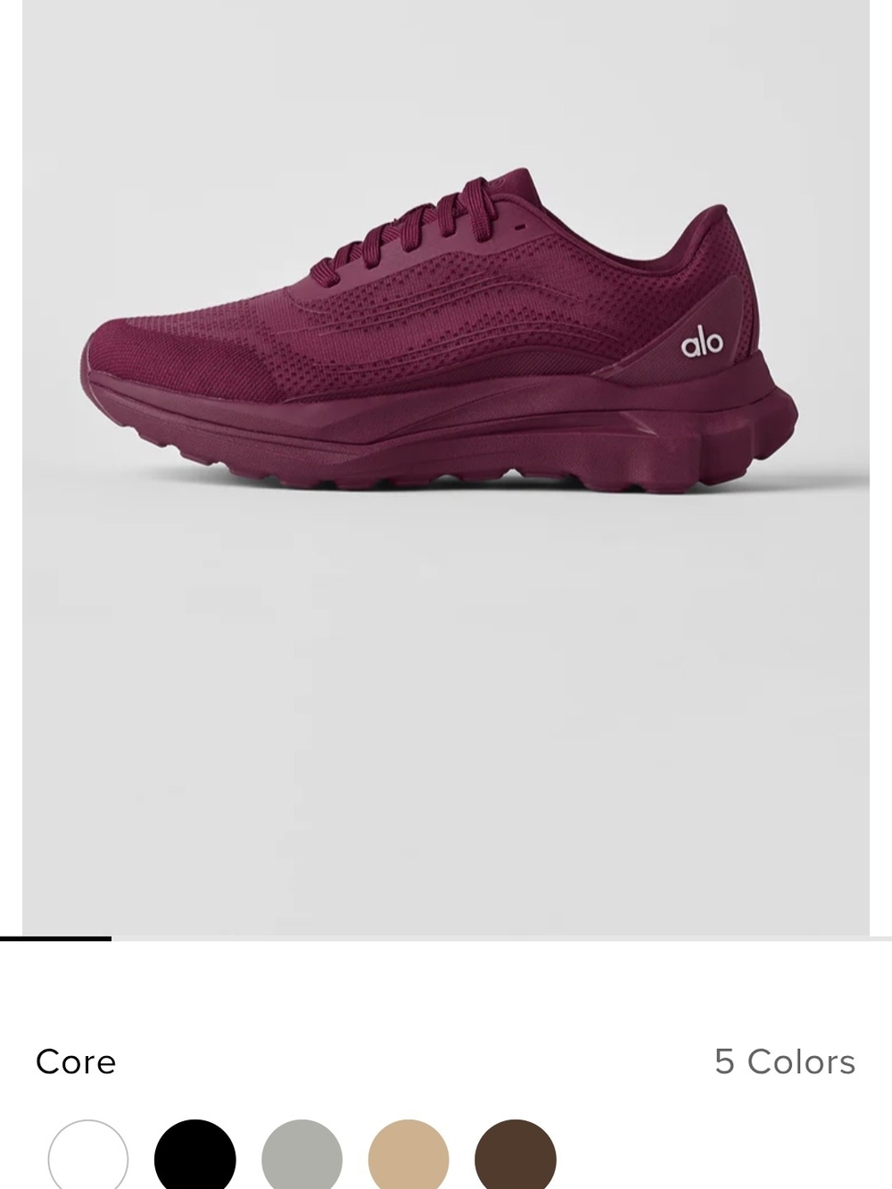 ALO Yoga Women's Core Runner - Burgundy